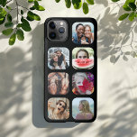7 Square Photo Collage Black Template iPhone Case<br><div class="desc">This is a cool 7 photo template consisting of square aperture with rounded edges for you to easily arrange your favourite (insta) photos.</div>