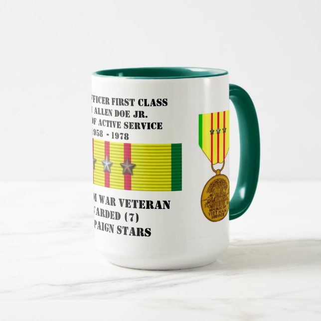 7 STARS SAILORS VIETNAM WAR MUG (Front Right)