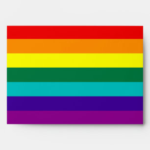 7 Stripes Rainbow Gay Pride Flag Envelope