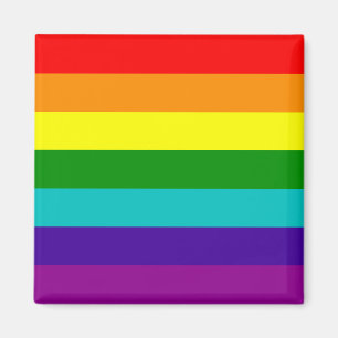 7 Stripes Rainbow Gay Pride Flag Magnet