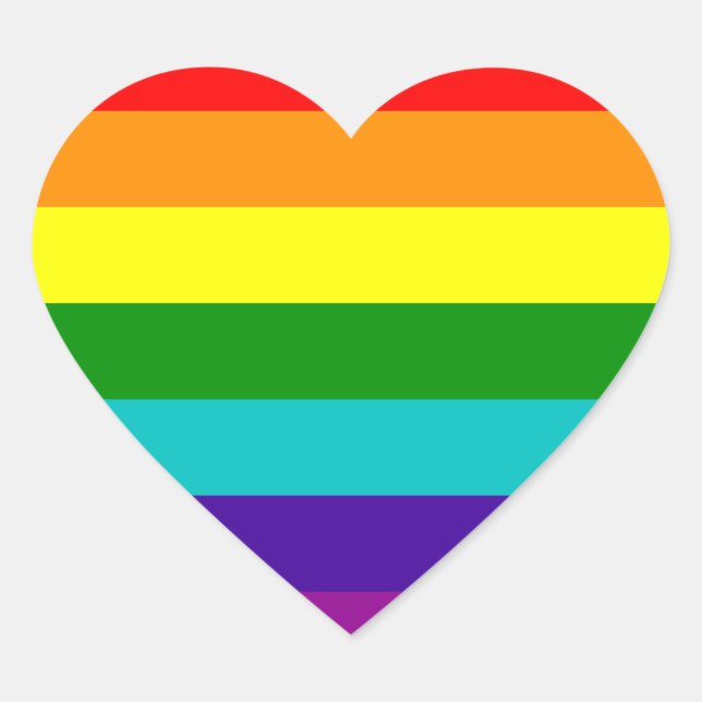 7 Stripes Rainbow Gay Pride Flag Sticker (Front)
