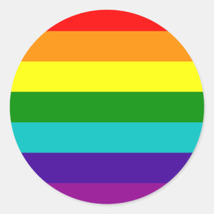 7 Stripes Rainbow Gay Pride Flag Sticker