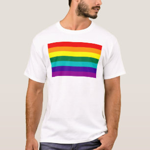 7 Stripes Rainbow Gay Pride Flag T-Shirt