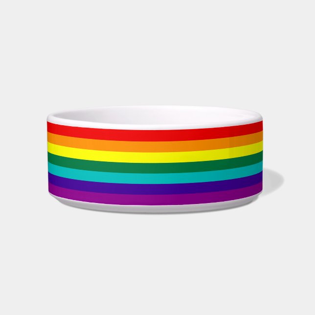 7 Stripes Rainbow Pride Flag Bowl (Left)