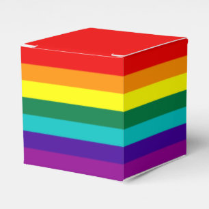 7 Stripes Rainbow Pride Flag Favour Box