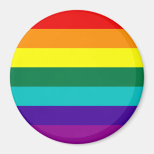 7 Stripes Rainbow Pride Flag Magnet