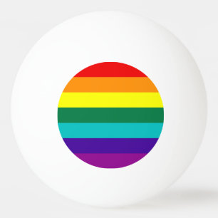7 Stripes Rainbow Pride Flag Ping Pong Ball