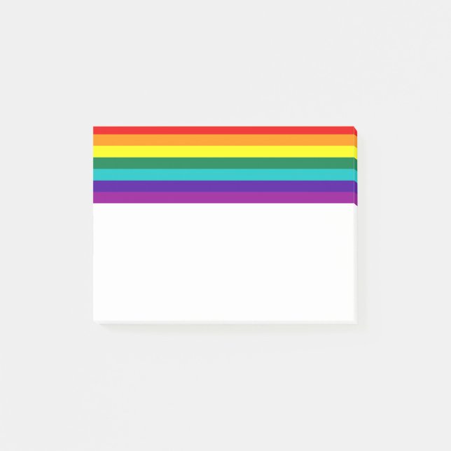 7 Stripes Rainbow Pride Flag Post-it Notes (Front)