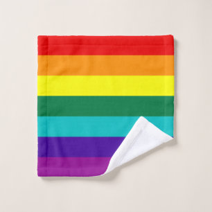 7 Stripes Rainbow Pride Flag Wash Cloth