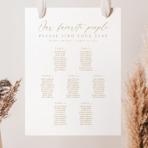7 Tables Our Favourite People Seating Chart