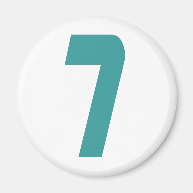 #7 Teal Bold Magnet (Front)