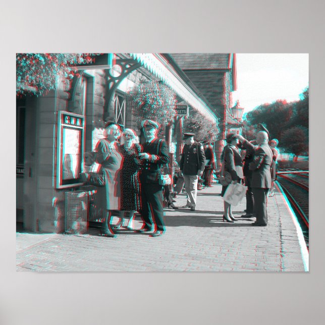 7 Valley Railway 1940's Day, Shropshire, England Poster (Front)