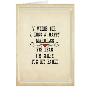 7 Words For A Long and Happy Marriage