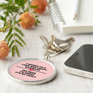 7 Words For A Long and Happy Marriage Key Ring