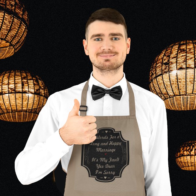7 Words for a Long and Happy Marriage Long Apron (Creator Uploaded)