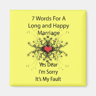 7 Words For A Long Marriage Magnet