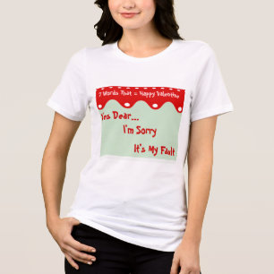 7 Words That = Happy Valentine Tri-Blend Shirt