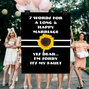 7 Words To A Long And Happy Marriage - Poster