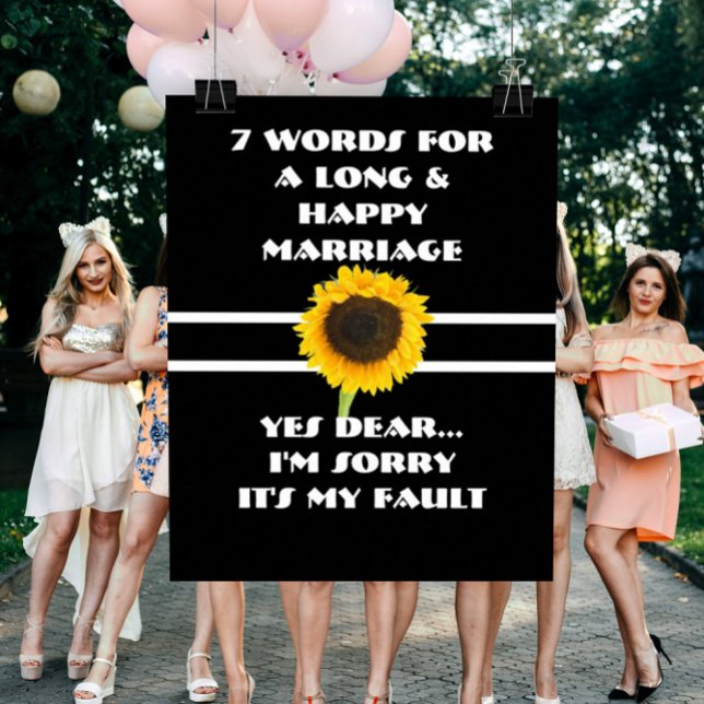 7 Words To A Long And Happy Marriage - Poster (Creator Uploaded)