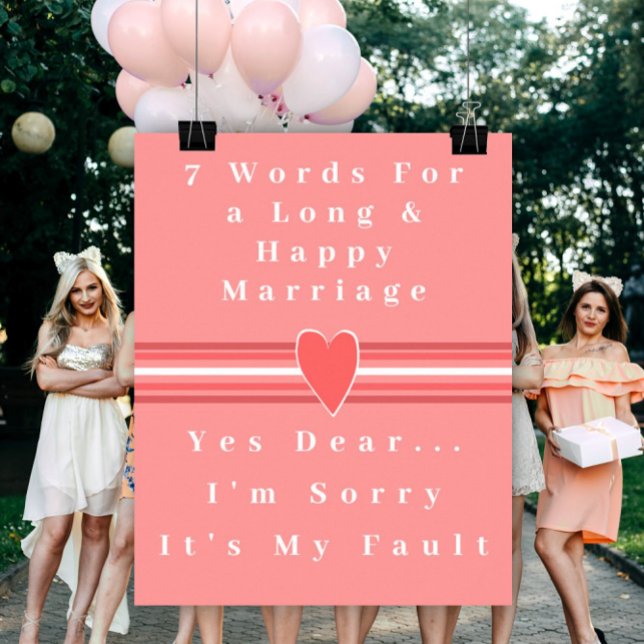 7 Words To A Long And Happy Marriage - Poster (Creator Uploaded)