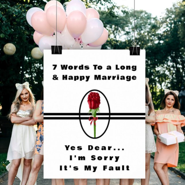 7 Words To A Long And Happy Marriage - Poster (Creator Uploaded)