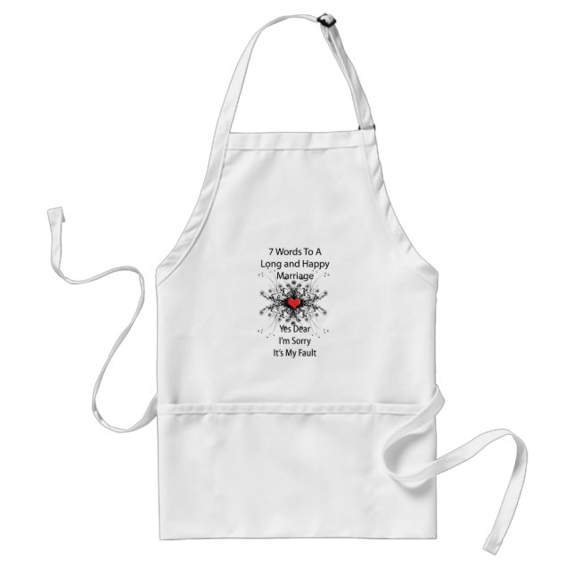 7 Words To A Long Marriage Standard Apron (Front)