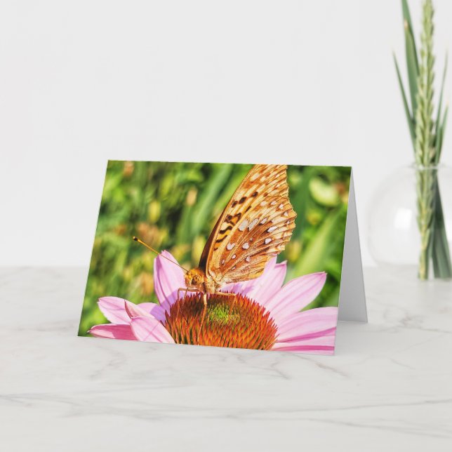 7"x5" Folded Card || Butterfly Ask Nicely (Front)