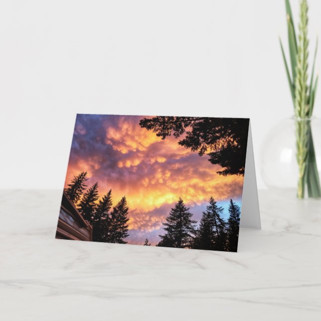 7"x5" Folded Card || Trailer Sunset (Front)