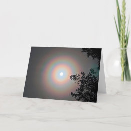 7"x5" Folded Card || Winter Moon Halo