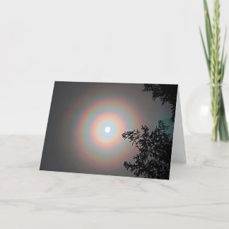 7"x5" Folded Card || Winter Moon Halo