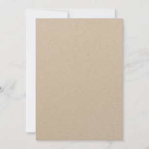 7" x 5" Kraft Paper Wedding Invitation
