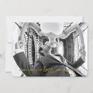 7" x 5" Love Christmas Card in Ceylon Yellow