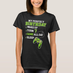 7 Year Old 7th Birthday Gamer For Boys Perfect Gam T-Shirt