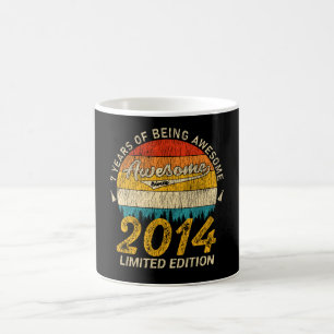 7 Year Old Bday Retro Awesome 7th Birthday Gift Coffee Mug