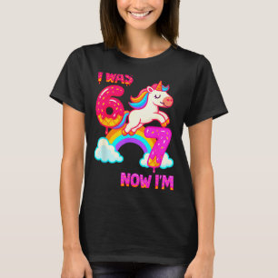 7 Year Old Birthday 67 Was 6 Now I'm 7 Dabbing Uni T-Shirt
