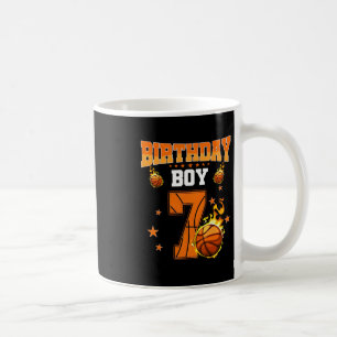 7 Year Old Birthday Boy Sketll 7th Birthday Ller K Coffee Mug