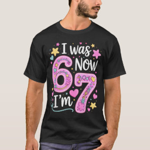 7 Year Old Birthday Girl Shirt - I Was 6 Now I'm 7