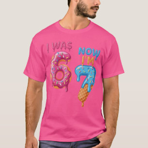 7 Year Old Birthday i was 6 Now Im 7 67 friend T-Shirt