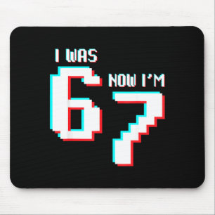 7 Year Old Birthday Kids Was 6 Now I’m 7 Gamer 67 Mouse Mat