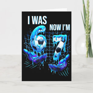 7 Year Old Birthday Shirt Was 6 Now Im 7 67 Funny Card