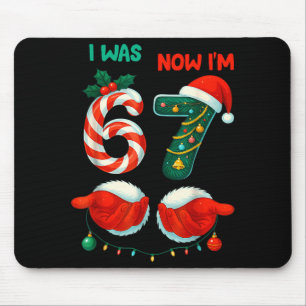 7 Year Old Birthday Shirt Was 6 Now I'm 7 67 Funny Mouse Mat