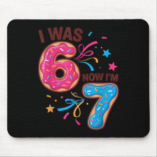 7 Year Old Birthday Was 6 Now I'm 7 67 Men Women K Mouse Mat