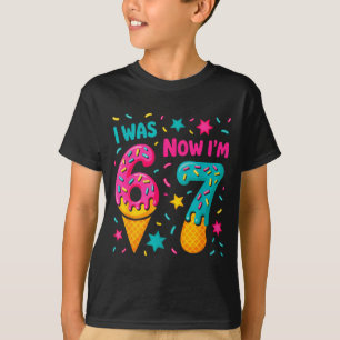 7 Year Old Birthday Was 6 Now I'm 7 Kids Funny T-Shirt