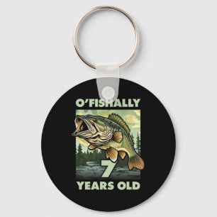 7 Year Old Fisherman O'fishally 7 Fishing 7th Birt Key Ring