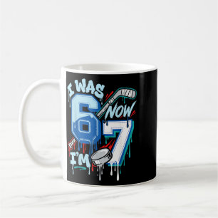 7 Year Old Hockey 7th Birthday Boy Was 6 7 Drip Coffee Mug