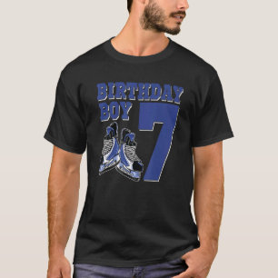 7 Year Old Ice Hockey Themed Birthday Party 7th Bo T-Shirt