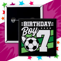 7 Year Old Soccer Football Party 7th Birthday Boy