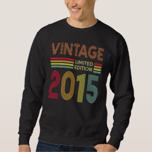 7 Year Old Vintage 2015 7th Birthday Sweatshirt