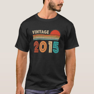 7 Year Old Vintage 2015 Made In 2015 7th Birthday T-Shirt