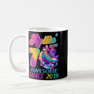 7 Years Awesome Since 2019 Hockey Theme Birthday 1 Coffee Mug